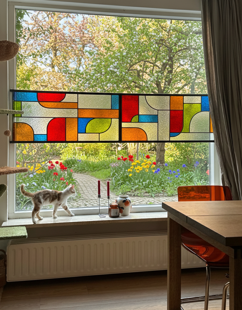 Privacy ramen op hoogte in op maat gelast frame