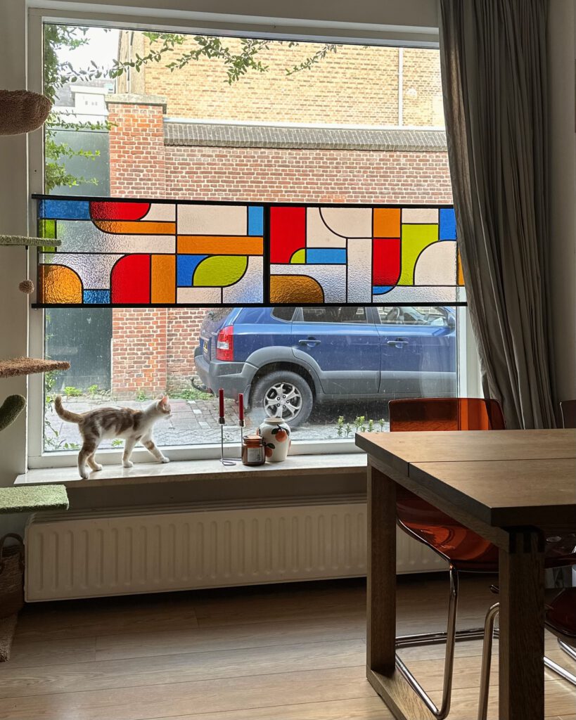 Privacy ramen op hoogte in op maat gelast frame